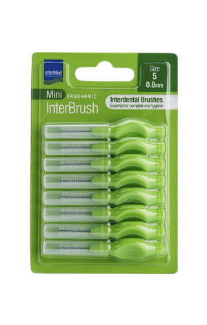 INTERMED - Ergonomic InterBrush Mini 0.8mm (size 5) - 8τεμ.